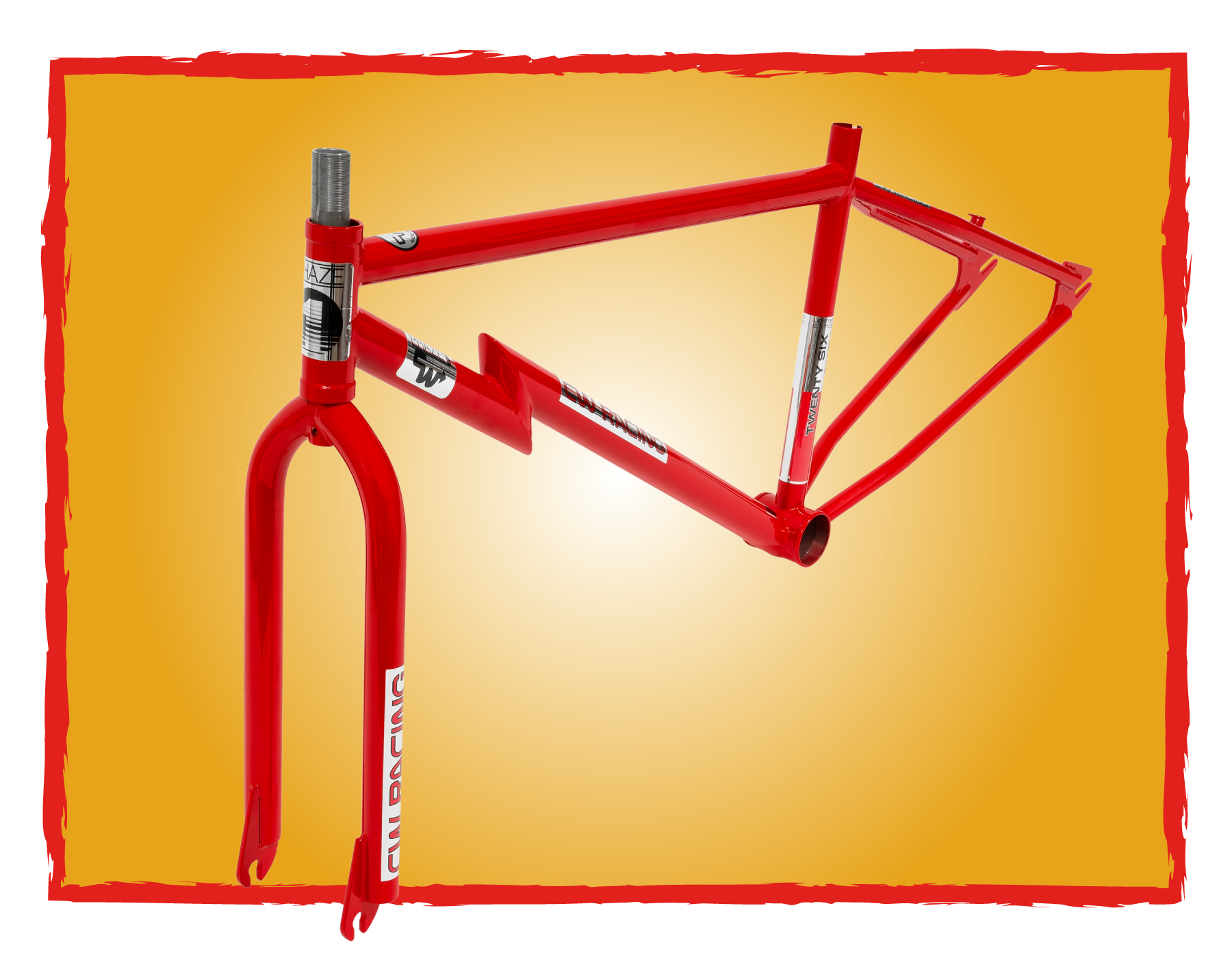 26” Phaze 1 Red Limited Edition Race Frame Kit – cwracing.com